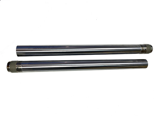 V-Twin #094542 - Hard Chrome 41mm Fork Tube Set 20-7/8 inch Total Length