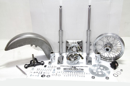 V-Twin - Fork Assembly with Polished Sliders