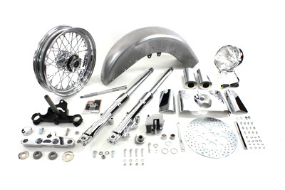 V-Twin - Fork Assembly with Chrome Sliders