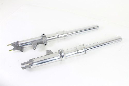 V-Twin - FXWG Polished Lower Leg and 41mm Fork Tube Set