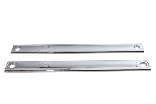 V-Twin #77483 - Chrome Triple Tree Cover Trim Strip Set