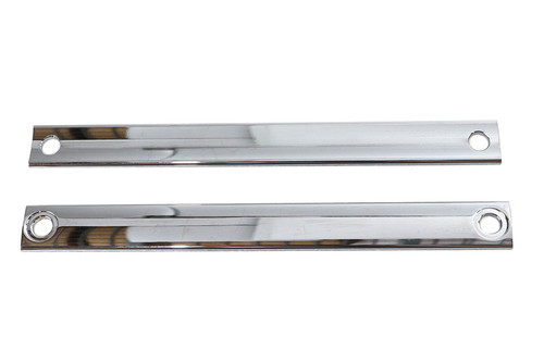 V-Twin #77483 - Chrome Triple Tree Cover Trim Strip Set