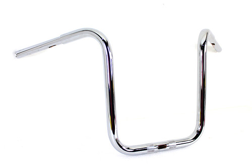 MCM #20272D - 16 inch Fat Ape Handlebar with Indents Chrome