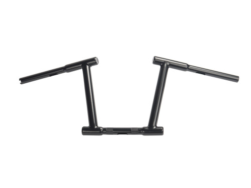 MCM #21056B - 10 inch Z-Bar Racing Handlebar with Indents Black