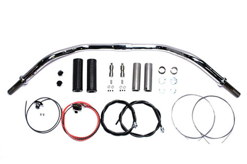 V-Twin - 5 inch Chrome Handlebar Assembly