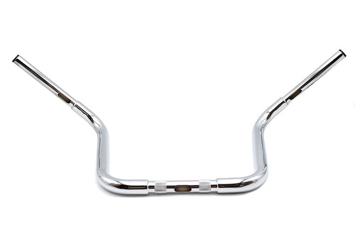 MCM #31-0165S - 12-1/2 inch Buffalo Ape Hanger Handlebar with Indents Chrome