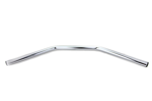 MCM #20301-CHROME - Flat Drag Handlebar without Indents Chrome