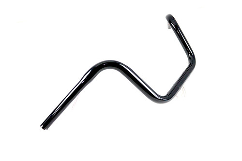 MCM #20286B - 10 inch Mini Ape Hanger Handlebar with Indents Black