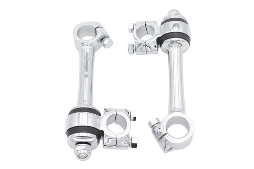 MCM - Chrome Replica 5-1/2 inch Flander Riser Set