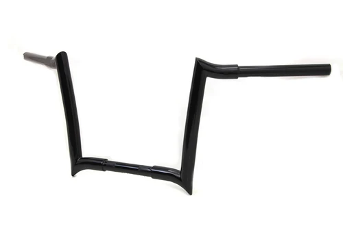 MCM #20180B - 12 inch Ape Handlebar without Indents Black