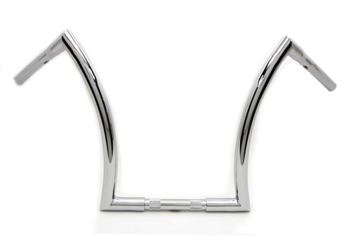 MCM #20147 - 16 inch Z Handlebar with Indents Chrome