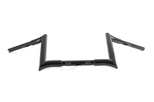 MCM #20281B - 10 inch Black Z-Bar Handlebar with Indents