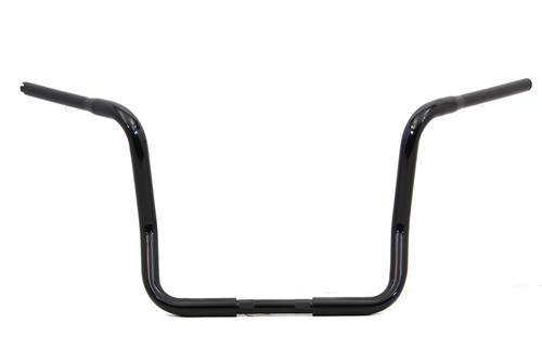 MCM #20099 - 14 inch Dresser Ape Hanger Handlebar with Indents Black