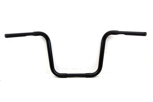 MCM #20253B - 12-1/2 inch Buffalo Ape Hanger Handlebar with Indents Black