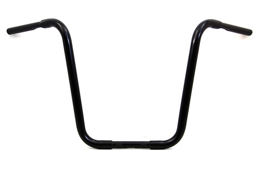 MCM #20256B - 18 inch Buffalo Ape Hanger Handlebar with Indents Black