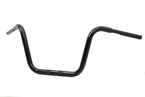 MCM #20288B - 12 inch Rhino Ape Hanger Handlebar with Indents Black