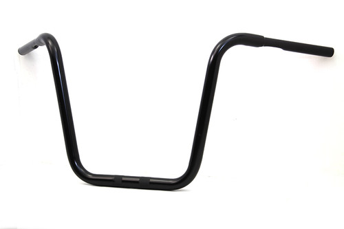 MCM #20260B - 15-1/2 inch Rhino Ape Hanger Handlebar with Indents Black