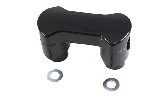 V-Twin - 1-1/4 inch X 2 inch Riser Kit Black