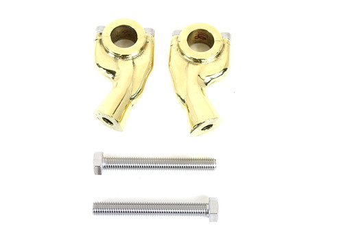 MCM #H57-6088BR - 1 inch Smooth Pullback Riser Set Brass Sand