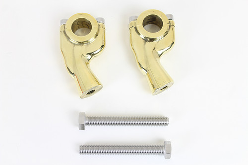 MCM #H57-6089BR - 1 inch Retro Pullback Riser Set Brass
