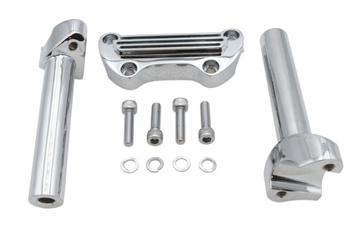 V-Twin #75918A - 6 inch Post Riser Kit Chrome