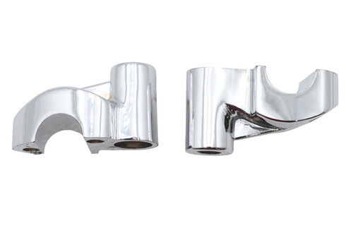 MCM - Offset Riser Stem Set Chrome