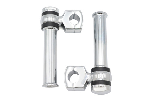 MCM #57-0014 - 5-1/4 inch Offset Dog Bone Riser Set Chrome
