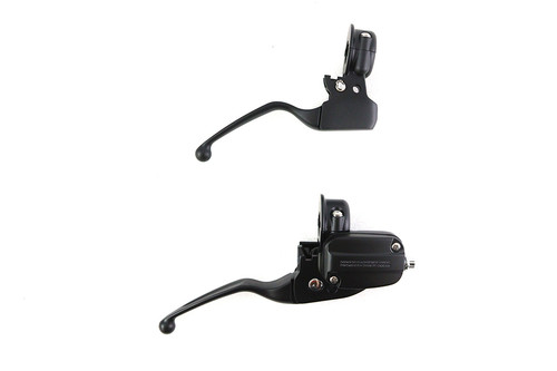 V-Twin #053948 - Clutch Bracket and Master Cylinder Reservoir Kit Black