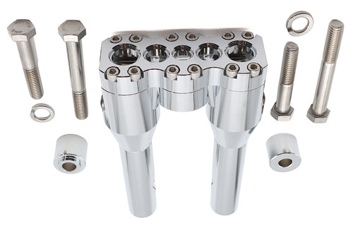Wyatt Gatling #78969A - Wyatt Gatling 8 inch Baron Style Riser Set Chrome