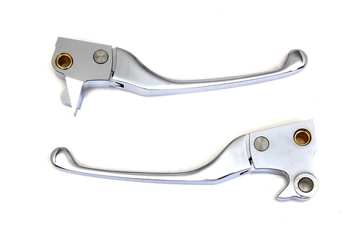 V-Twin #77323 - Chrome Adjustable Hand Lever Set