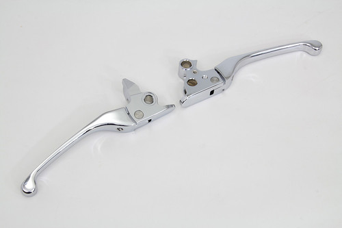V-Twin #77324 - Chrome Adjustable Hand Lever Set