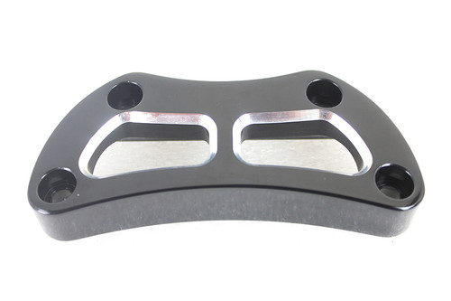 V-Twin #63695B - Cutout Design Riser Top Clamp Black