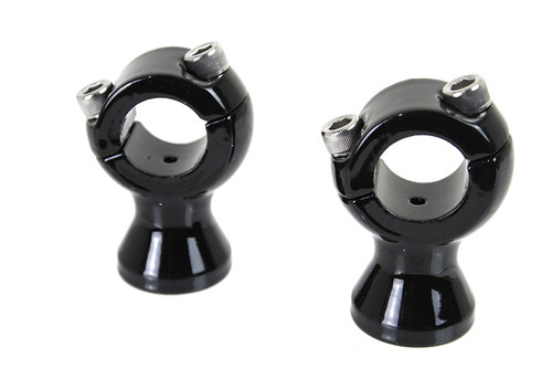 V-Twin - Black 1 inch X 1-3/4 inch Riser Set