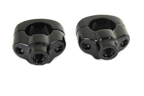 V-Twin - 1-1/4 inch Riser Kit Black