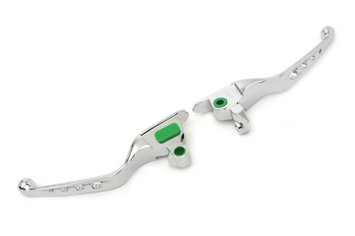 V-Twin #H07-0561 - Chrome Drilled Hand Lever Set