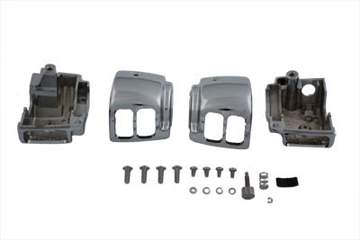 V-Twin #62238 - Handlebar Switch Housing Kit Chrome