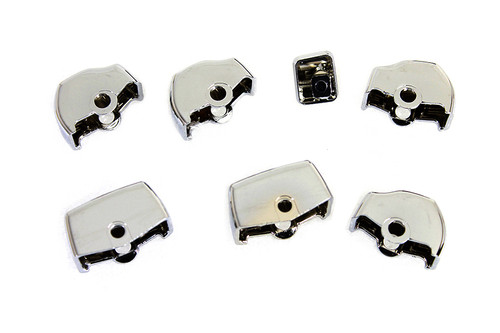 V-Twin #78016 - Handlebar Switch Cap Set Chrome