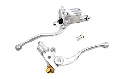 V-Twin #62330A - Vintage Hand Lever Control Kit Polished