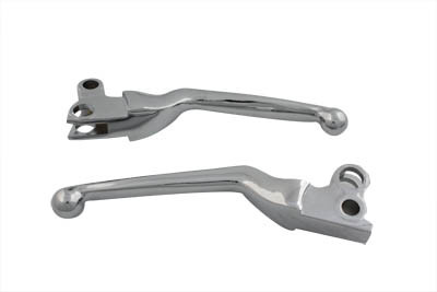 V-Twin #47-105 - Chrome Power Hand Lever Set