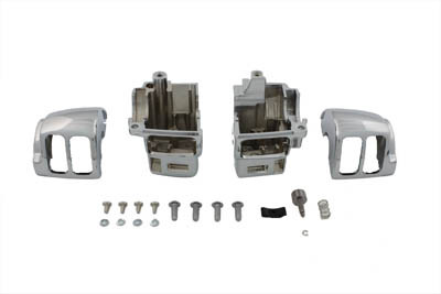 V-Twin #83447 - Handlebar Switch Housing Kit Chrome