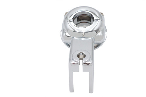 V-Twin #75701 - Clutch Hand Lever Bracket with Clamp Chrome