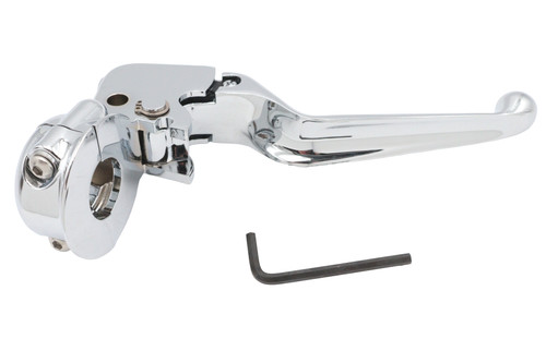 V-Twin #75584 - Clutch Hand Lever Assembly Chrome