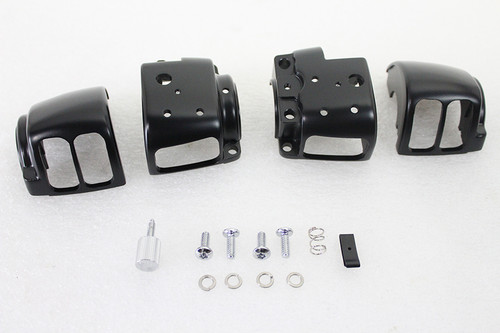 V-Twin #H07-0670MB - Handlebar Switch Housing Kit Black
