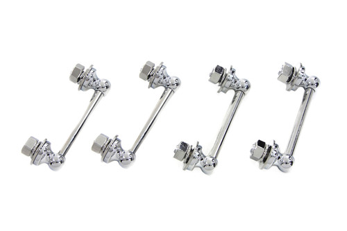 Wyatt Gatling #77213 - Chrome Saddlebag Hanger Set