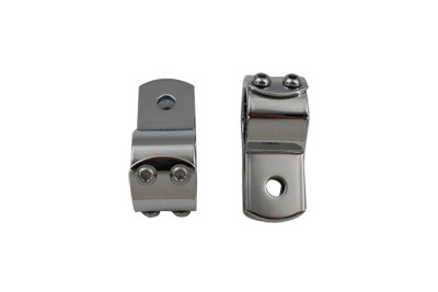 Wyatt Gatling #13448AP - Chrome 1-1/4 inch Footpeg Mount Clamp Set