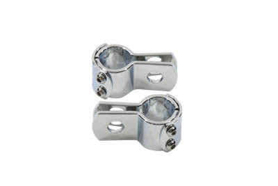 Wyatt Gatling #13447P - Chrome 1 inch Footpeg Mount Clamp Set