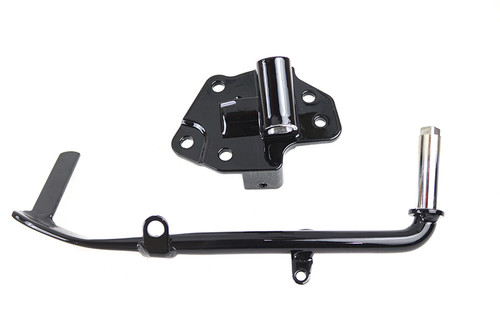 V-Twin - Gloss Black Jiffy Kickstand and Mount Set