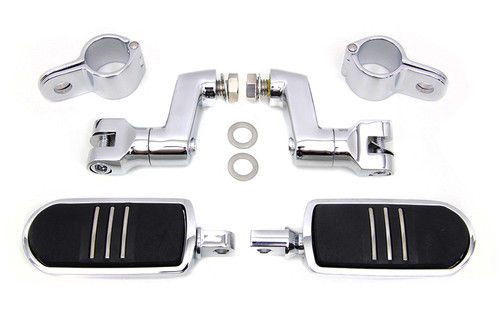 V-Twin - Chrome Streamliner Footpeg Kit