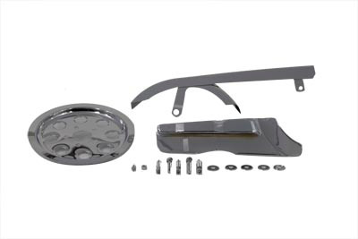 V-Twin - Chrome Belt Guard and Pulley Cover Kit