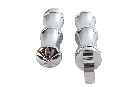 V-Twin - Chrome Druid Style Footpeg Set